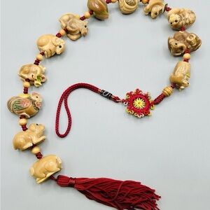 Hand-Carved CHINESE ZODIAC, made of Tagua Nuts from Africa ~ Excellent & Rare